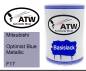 Preview: Mitsubishi, Optimist Blue Metallic, F17: 500ml Lackdose, von ATW Autoteile West.